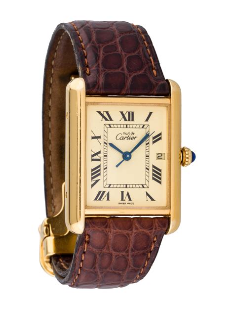 cartier tank watch price list|cartier tank must watch price.